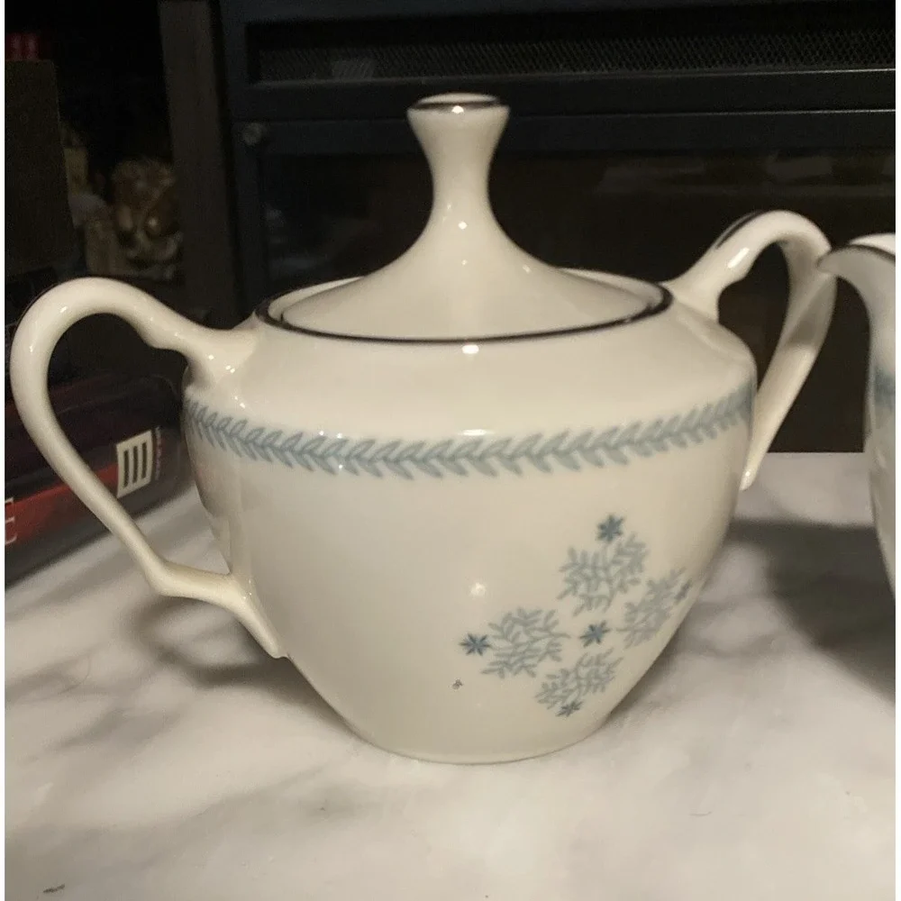 Lenox Charmaine Vintage U. S. A. Made Creamer & Sugar Bowl Vintage 7.5